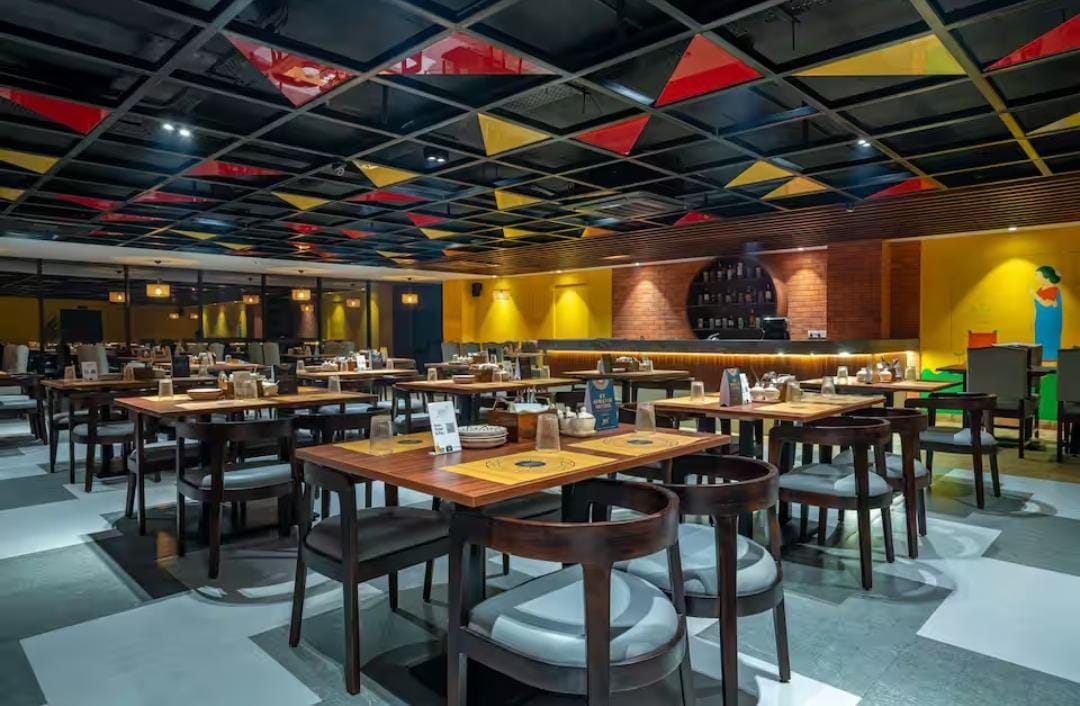 Naatu Kitchen And Bar ambience — terracotta walls and ambient lighting